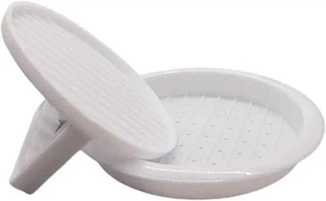 Alt view image 3 of 3 - Handy Housewares Plastic Burger Press Patty Maker - Make 4" Hamburger Patties from Ground Meat (1 Pack)