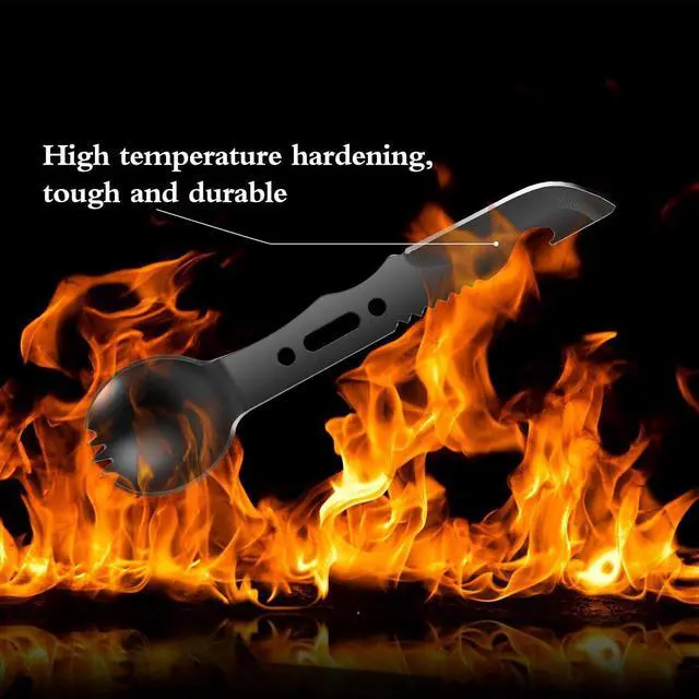 Alt view image 4 of 7 - Mudder 2 Packs Camping Spork Stainless Steel Backpacking