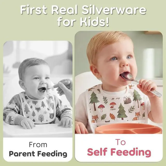 Alt view image 4 of 7 - Lehoo Castle 6-Piece Kids Silverware Set, Stainless Steel Toddler Utensils