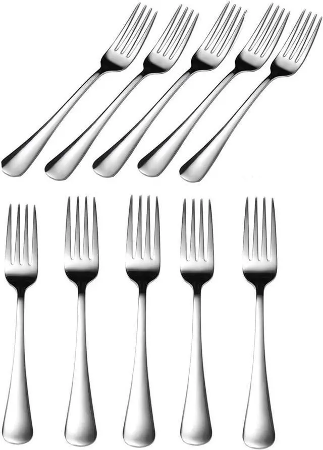 Main image of MIZORLIE 10-Pcs Dinner Forks Set,Food-Grade Stainless -7 Inches Table Forks