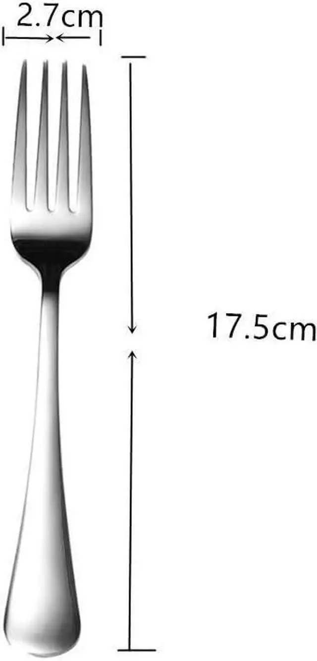 Alt view image 2 of 5 - MIZORLIE 10-Pcs Dinner Forks Set,Food-Grade Stainless -7 Inches Table Forks
