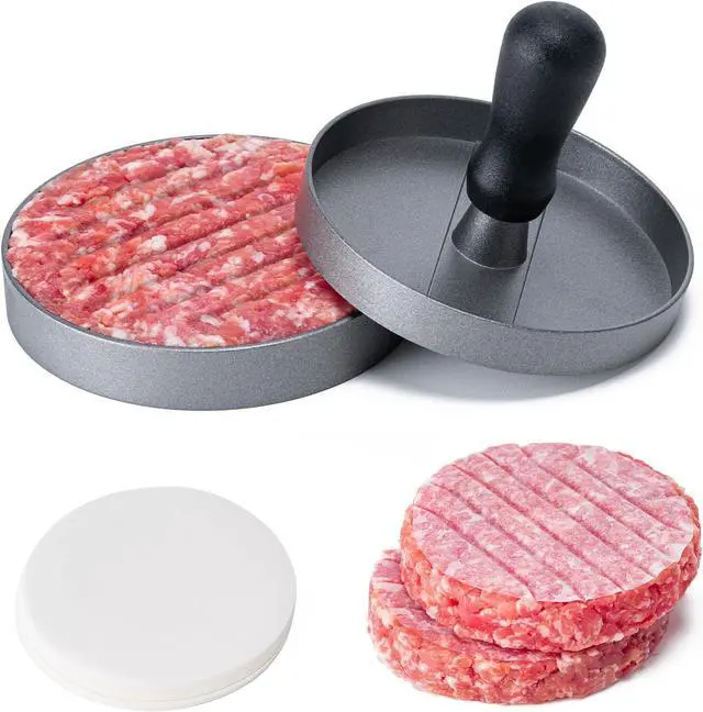 Main image of Burger Press 100 Patty Papers Set,4.6 Inch Round SmasherGrill Press
