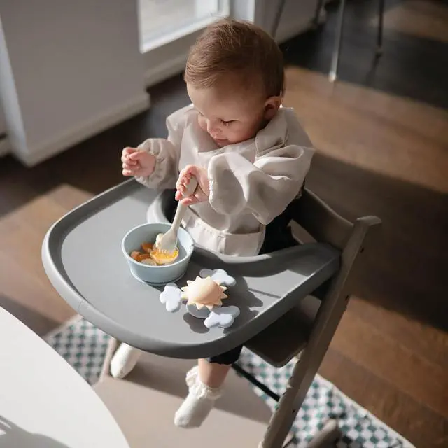 Alt view image 6 of 7 - mushie Dinnerware Cutlery Set of 3 For Kids | Made in Denmark (Sage)