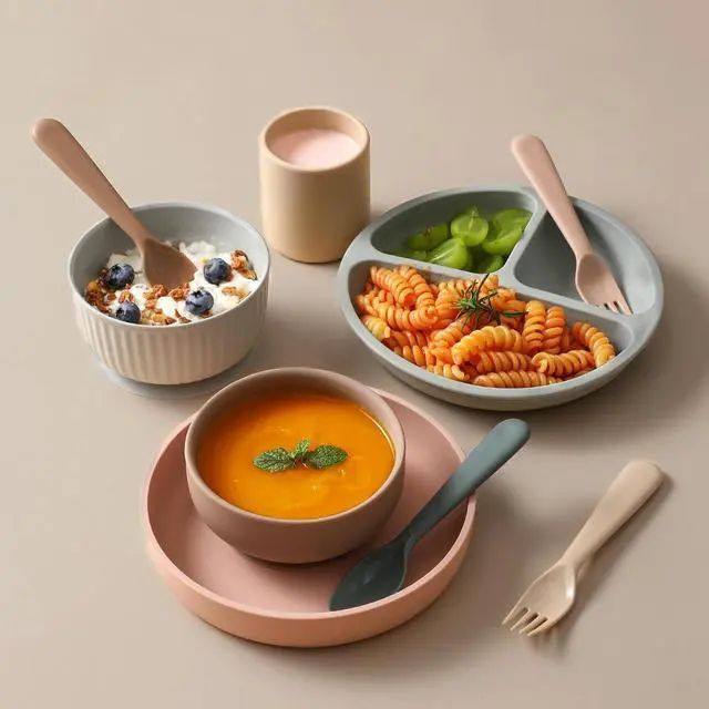 Alt view image 7 of 7 - 12 Pieces Toddler Utensils Set, Plastic Spoons and Forks Set for Kids, Children Safe Flatware, Plastic Reusable Cutlery, BPA Free, Dishwasher Safe