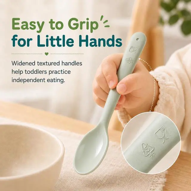Alt view image 3 of 7 - Kids Utensils Set, 18-Piece Plastic Forks, Spoons and Knives