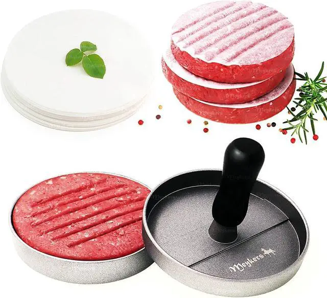 Main image of Meykers Hamburger Press Patty Maker 150 Paper, 4.5 Burger Mold Meat Shaper