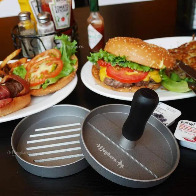 Alt view image 2 of 6 - Meykers Hamburger Press Patty Maker 150 Paper, 4.5 Burger Mold Meat Shaper