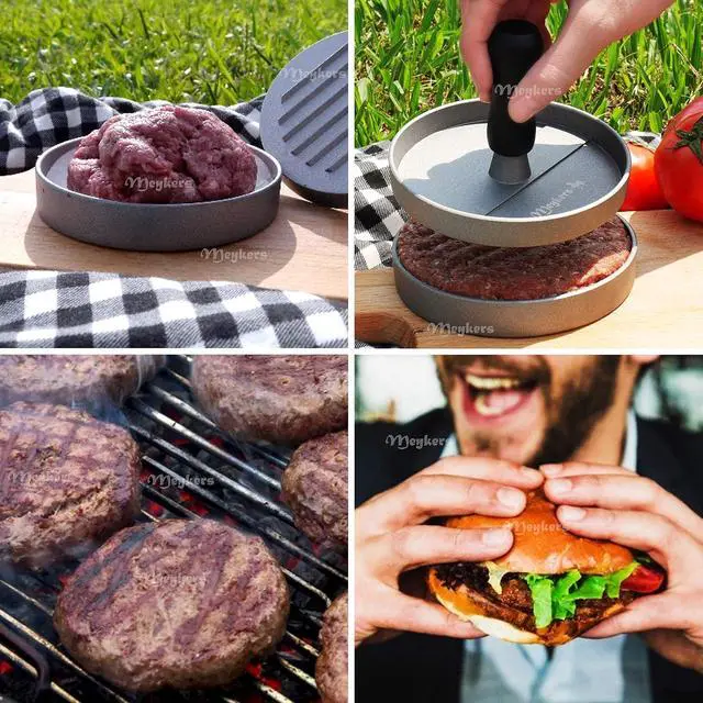 Alt view image 6 of 6 - Meykers Hamburger Press Patty Maker 150 Paper, 4.5 Burger Mold Meat Shaper