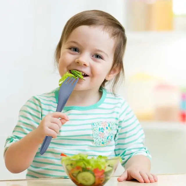Alt view image 5 of 7 - Zoyiancy 2 Sets Reusable Utensil Set with Case, Green, Blue Travel Utensils