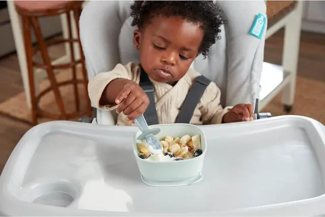 Alt view image 7 of 7 - NUK for Nature Pretensil Dipper Spoon and Fork Set, Easy to Grip for Self-Feeding Development, Mess-Free Feeding, Top Rack Dishwasher-Safe, BPA & Latex-Free