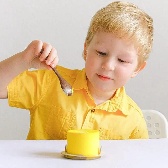 Alt view image 4 of 7 - YFWOOD 4-Pieces Natural Wooden Kids Utensils Set, Child Forks and Spoons