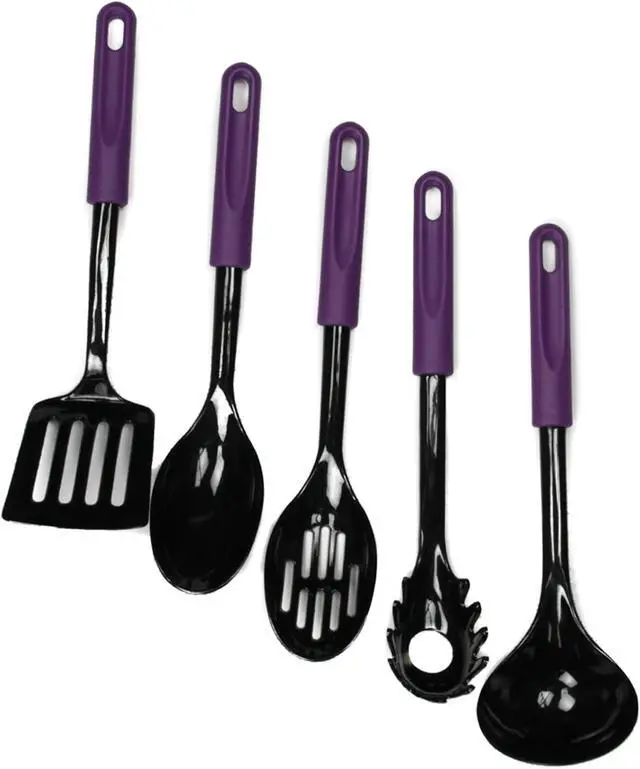 Alt view image 4 of 4 - Chef Craft Basic Nylon Slotted Spoon, 11.5 inch, Purple