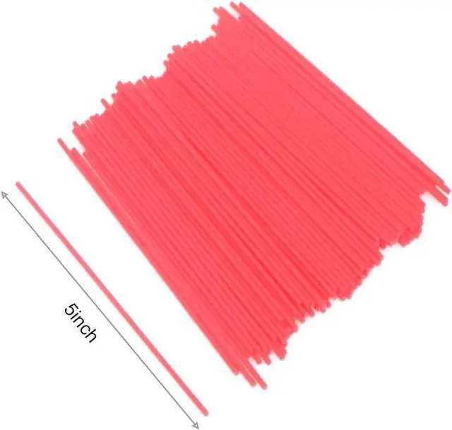 Alt view image 2 of 7 - spray can straws, Replacement Spray Can Extension Straw,Red Plastic Extension Straws,5Inches. (50 Pack)