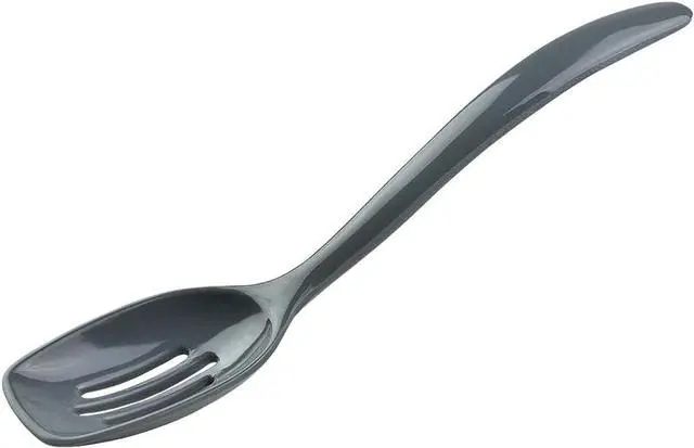 Main image of Hutzler 7.5" Melamine Mini Slotted Spoon (Gray)