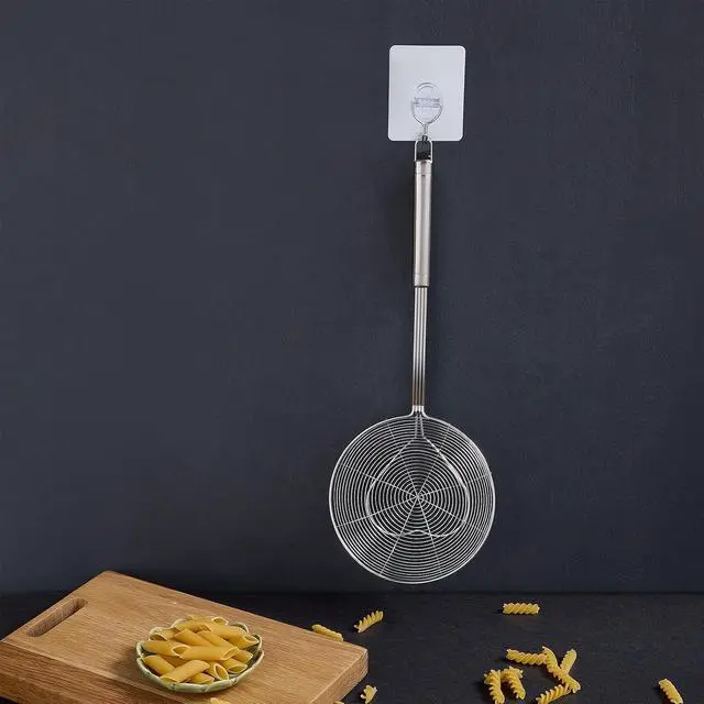Alt view image 5 of 7 - Eisinly Strainer Skimmer Spoon for Cooking Frying Stainless Steel 5.5 Inch
