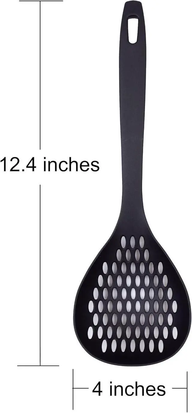 Alt view image 2 of 6 - Nylon Slotted Spoon 12.2" Lightweight, BPA-Free, Heat-Resistant, Non-Scratch Kitchen Utensil Made in Japan