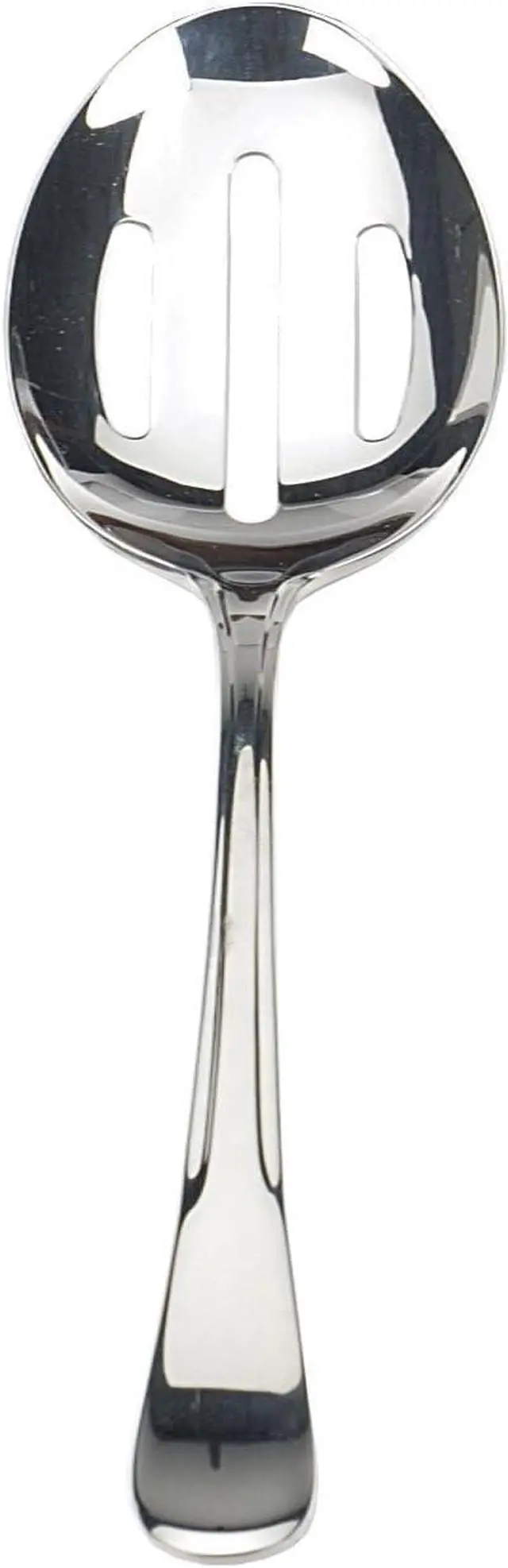 Main image of RSVP International Endurance Flatware Collection Stainless Steel, Dishwasher Safe, Slotted Serving Spoon