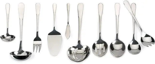 Alt view image 5 of 5 - RSVP International Endurance Flatware Collection Stainless Steel, Dishwasher Safe, Slotted Serving Spoon