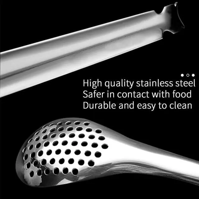 Alt view image 3 of 6 - Spherification Spoon - Set of 2 Stainless Steel Spherification Spoon Molecular Slotted Bar Spoon Kitchen - KICW0071 (Silver)