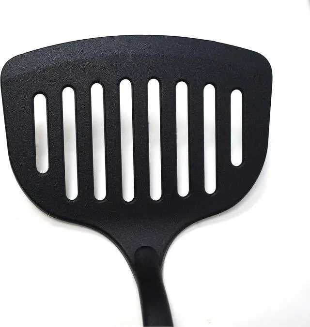 Alt view image 2 of 6 - Norpro 1705 , Black Grip-Ez Slotted Spatula Dishwasher Safe, 1.8 x 11.8 x 4.8 inches