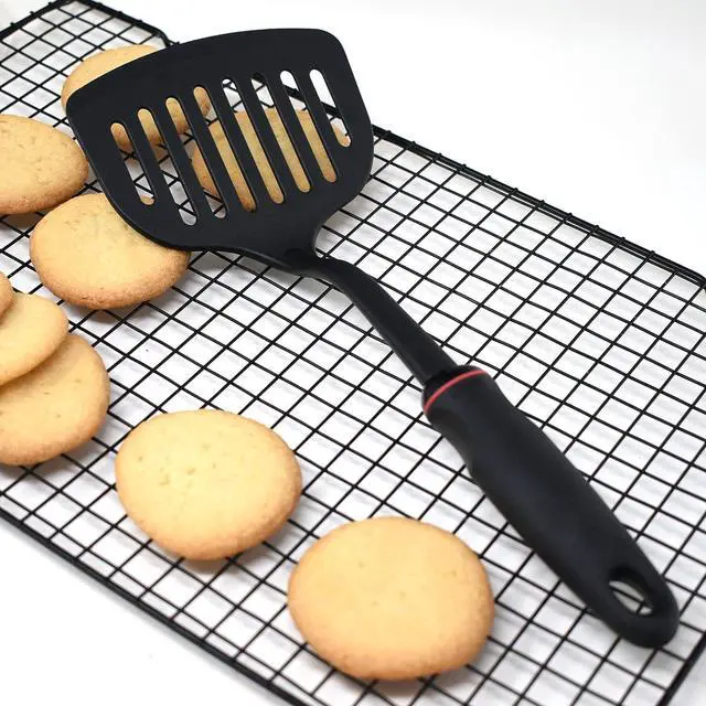 Alt view image 3 of 6 - Norpro 1705 , Black Grip-Ez Slotted Spatula Dishwasher Safe, 1.8 x 11.8 x 4.8 inches