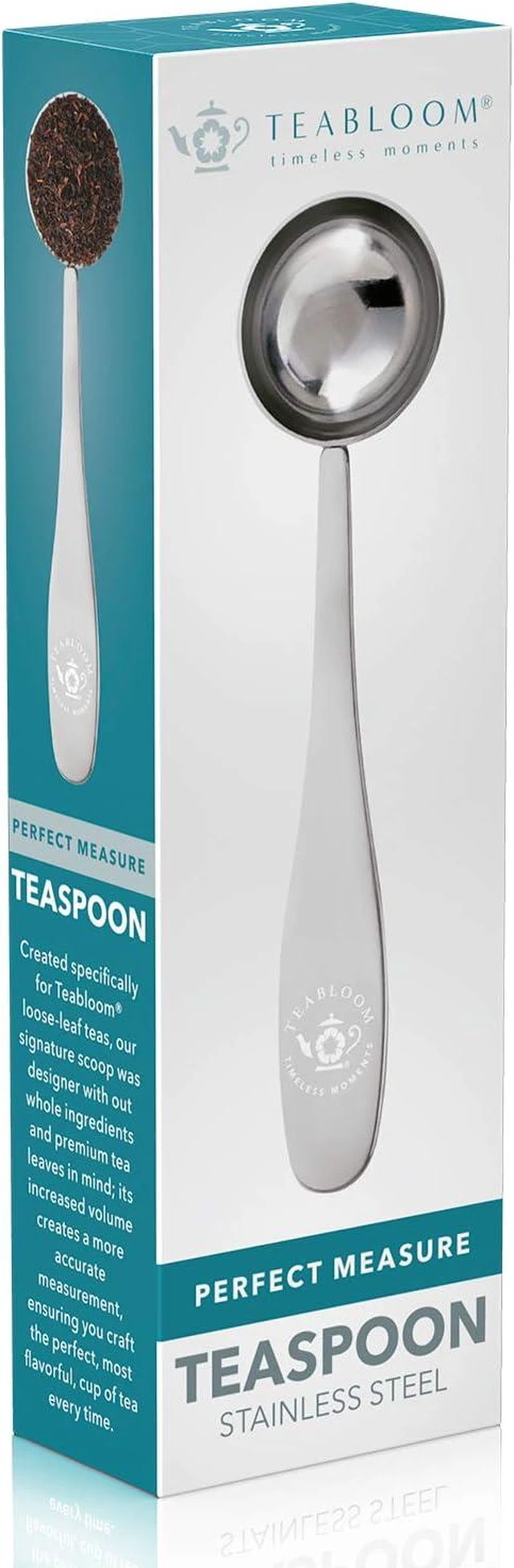 Alt view image 3 of 5 - Teabloom Perfect Measure Loose Leaf Tea Spoon - Premium Quality Stainless Steel Tea Scoop Tea Connoisseur's Choice