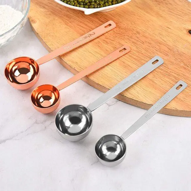 Alt view image 3 of 5 - Coffee Scoops, 1 PC 15 ML (1 TPSP) 304 Stainless Steel Tablespoon Long Handle Measuring tablespoon Fits Container for Ground, Brewing, Milk Brewin (5.7inches)
