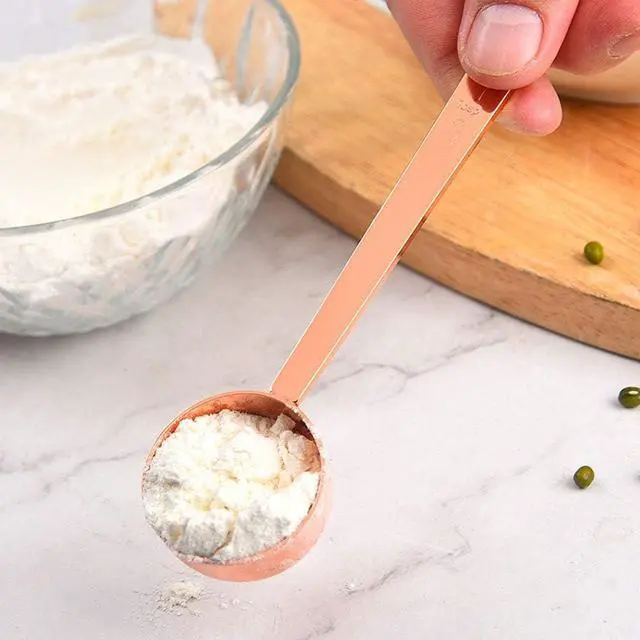 Alt view image 5 of 5 - Coffee Scoops, 1 PC 15 ML (1 TPSP) 304 Stainless Steel Tablespoon Long Handle Measuring tablespoon Fits Container for Ground, Brewing, Milk Brewin (5.7inches)