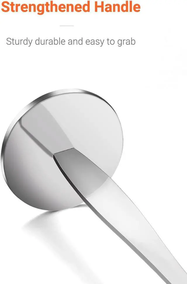 Alt view image 5 of 7 - Two-in-One Stainless Steel Coffee Scoop Tamping Spoon