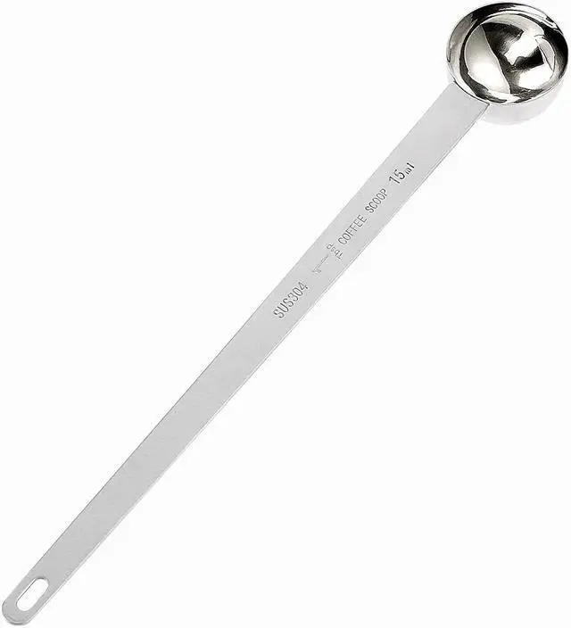 Main image of 1 Tablespoon Coffee Scoop Stainless Steel Long Handle Measuring Spoon 1 tbsp Measuring spoon 15 ml Coffee Scoop 1 tablespoon Scoop for Ground Coffee