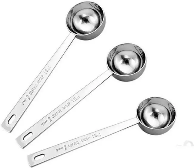 Main image of Jasni Stainless Steel 1 Tablespoon Measuring Coffee Scoop Spoon, Set of 3
