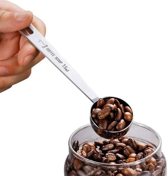 Alt view image 6 of 6 - Jasni Stainless Steel 1 Tablespoon Measuring Coffee Scoop Spoon, Set of 3