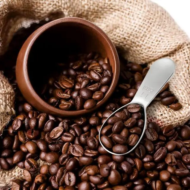 Alt view image 4 of 7 - 2 Pack 15ml (1 Tablespoon) 304 Stainless Steel Coffee Scoop, Short Handle Measuring Spoon for Ground Coffee/Beans, Fits in Canisters