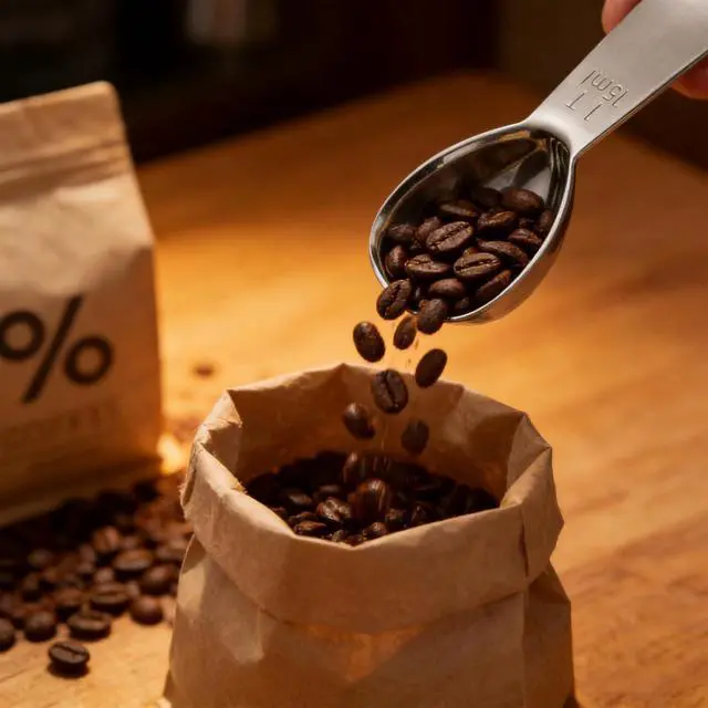 Alt view image 5 of 7 - 2 Pack 15ml (1 Tablespoon) 304 Stainless Steel Coffee Scoop, Short Handle Measuring Spoon for Ground Coffee/Beans, Fits in Canisters