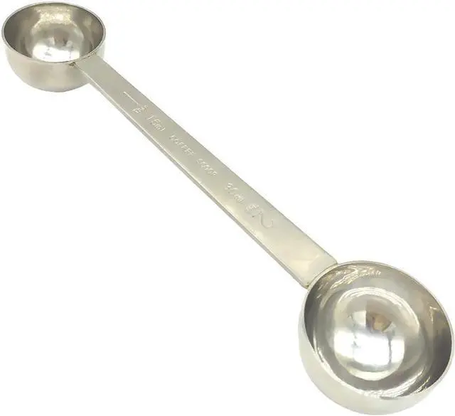 Main image of CoaGu Stainless Steel Coffee Scoop: Dual-Measure 1 Tbsp & 2 Tbsp Long Handle Tablespoon for Precise Scooping from Large Coffee Bags or Baking Ingredients