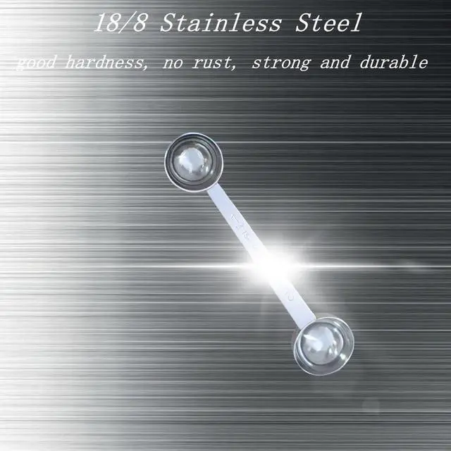 Alt view image 5 of 7 - CoaGu Stainless Steel Coffee Scoop: Dual-Measure 1 Tbsp & 2 Tbsp Long Handle Tablespoon for Precise Scooping from Large Coffee Bags or Baking Ingredients
