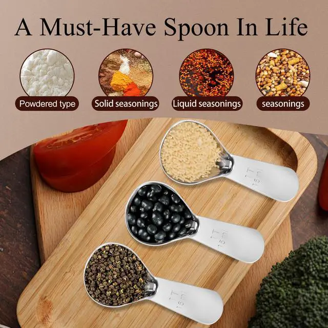 Alt view image 5 of 7 - 3Pcs Stainless Steel Coffee Scoop Set,Measuring Spoons,1Tbsp & 2Tbsp Scoop