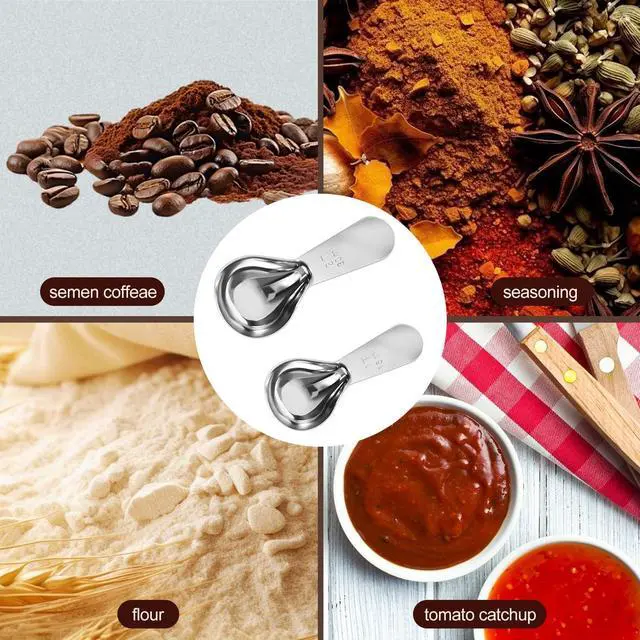 Alt view image 7 of 7 - 3Pcs Stainless Steel Coffee Scoop Set,Measuring Spoons,1Tbsp & 2Tbsp Scoop