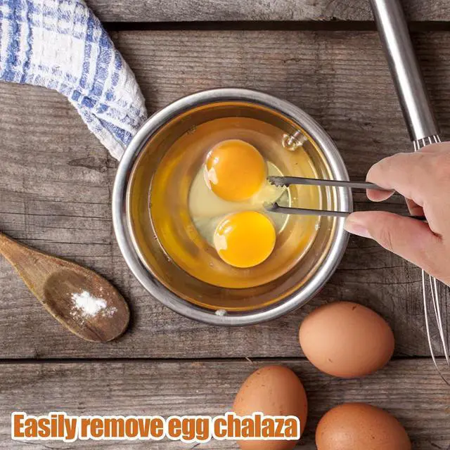 Alt view image 5 of 7 - 2pcs Egg Chalaza Removal Tool, Eggshell Fragment Membrane Remover Tong