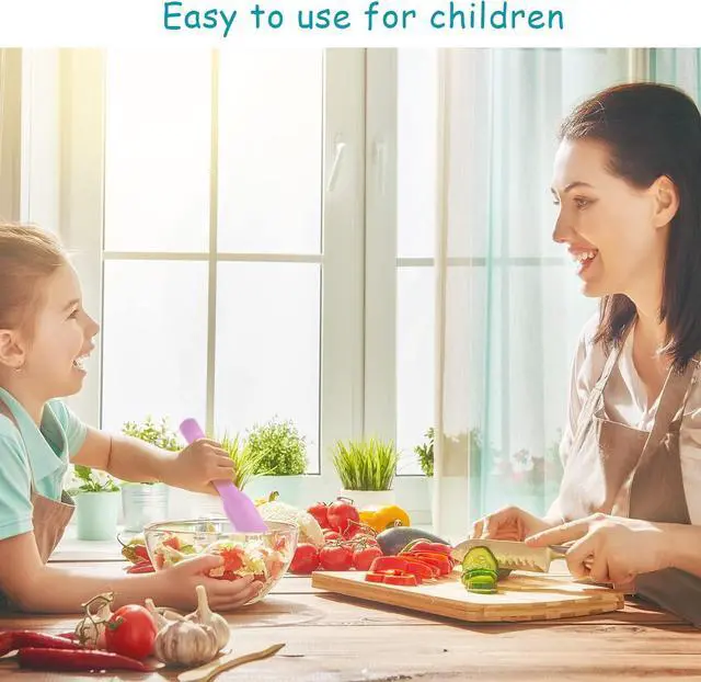 Alt view image 7 of 7 - CHENGU 8 Pcs Small Tongs for Kids Mini Color Plastic Cooking Tongs, 6 Inch