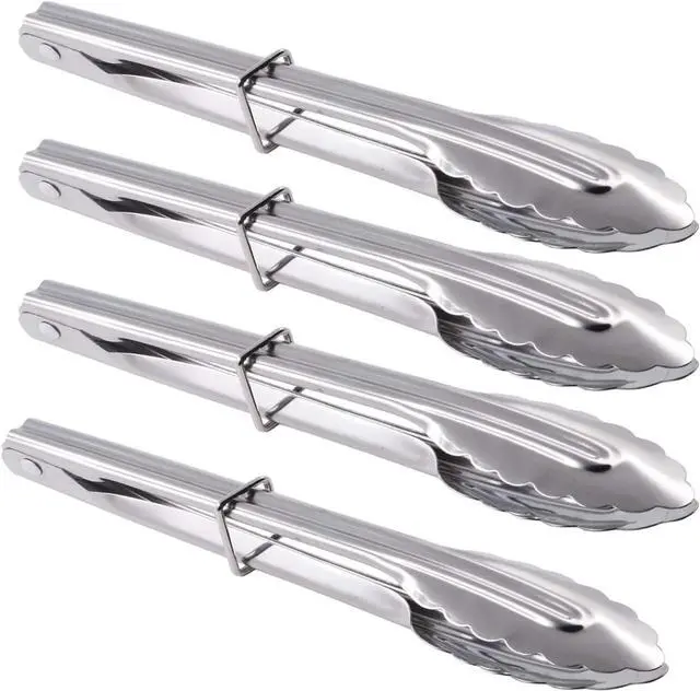 Main image of Tongs for Cooking,Mini Tongs Small for Serving Food,4 PCS of 7 Inches