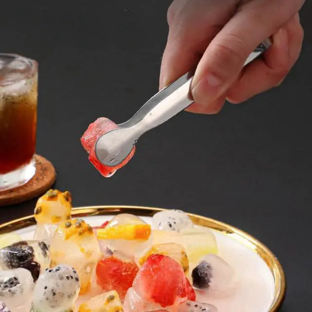 Alt view image 3 of 7 - 4.3 Inch Mini Serving Tongs Set of 7, 304 Stainless Steel Ice Tongs Sugar Tongs, Small Kitchen Utensils Gadgets for Appetizers, Tea Party, Coffee Bar, Desserts(Dishwasher Safe, Black)