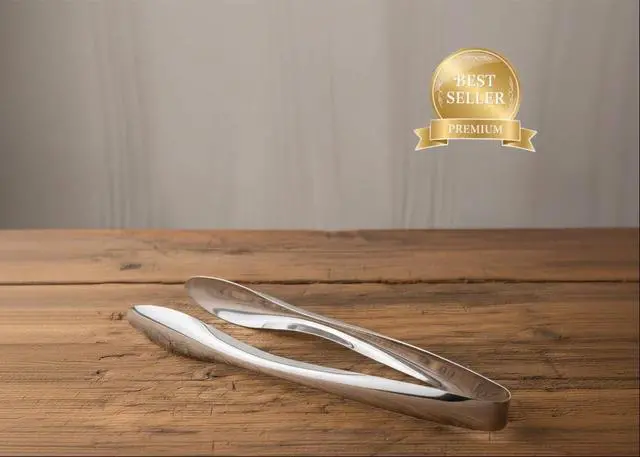 Alt view image 4 of 7 - CUISINOX Polished stainless steel serving tongs,6 Inch -Durable Kitchen & Buffet tool