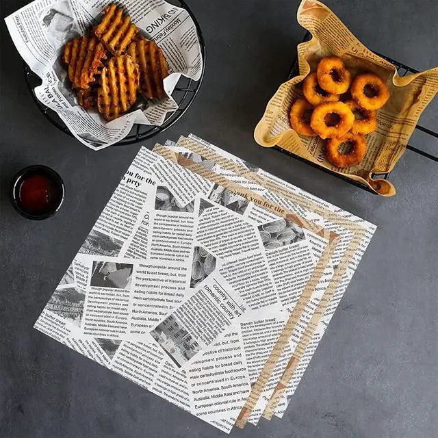 Alt view image 6 of 7 - 100Pcs Wax Paper Sheets for Food, Basket Liners Food Picnic Paper Sheets Greaseproof Deli Wrapping Sheets, 7 x 7 Inch (Pure white)