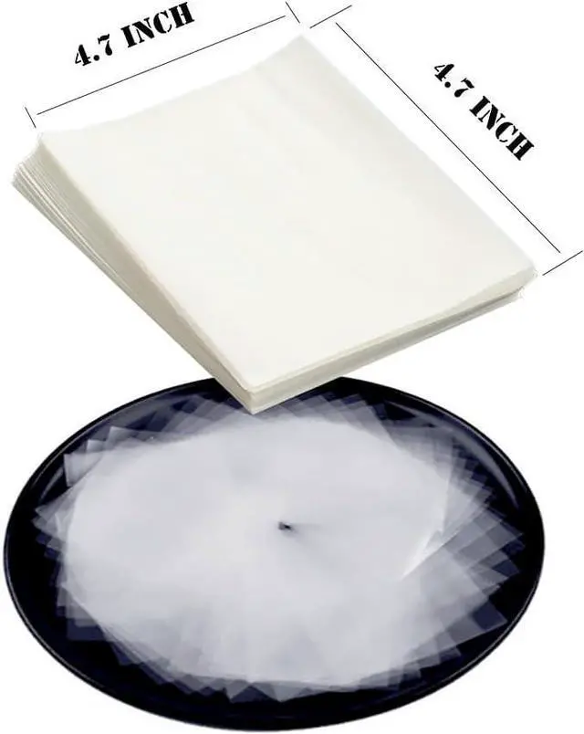 Alt view image 2 of 7 - Edible glutinous rice paper 500 sheets (4.7x4.7) inches, candy chocolate wrapper.