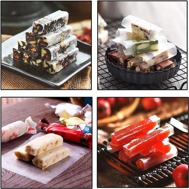 Alt view image 3 of 7 - Edible glutinous rice paper 500 sheets (4.7x4.7) inches, candy chocolate wrapper.