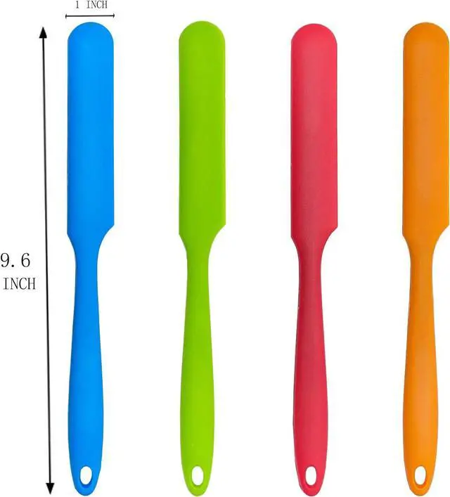 Alt view image 2 of 5 - 4Pcs Jar Spatula Long Handle Silicone,Kitchen Scraper for Mixing,Scraping, Cake Icing & Butter