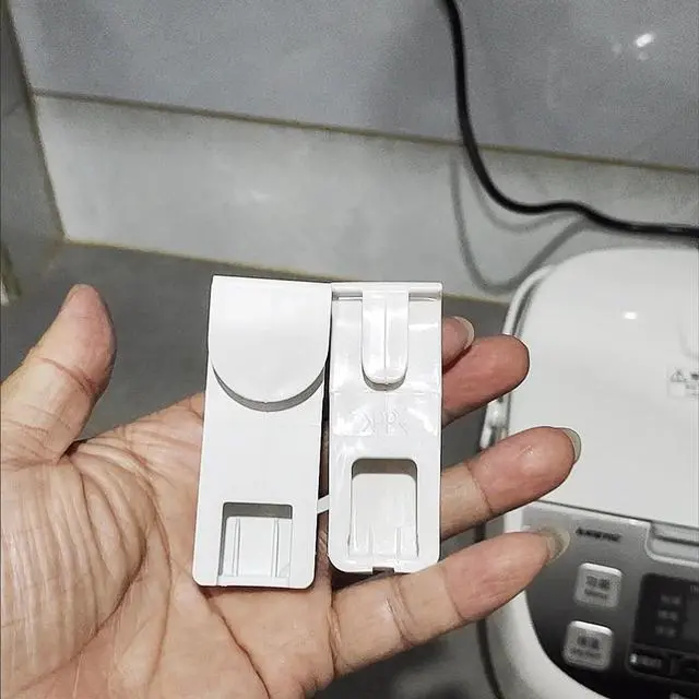 Alt view image 3 of 5 - 3 Pack Rice Paddle Holder Rice Spoon Handle Attachement Hanging Hook Stand Rest Organizer for Rice Spatula Plastic Non Stick Rice Serving Spoon Rice Scooper Rice Cooker and Warmer with Handle