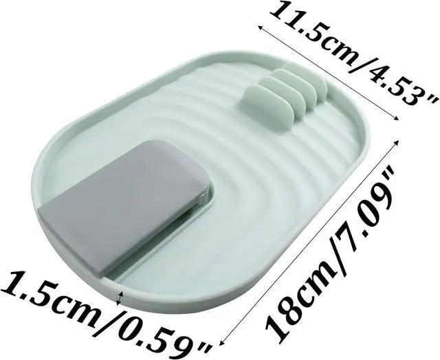 Alt view image 3 of 5 - Foldable Spoon Rest with Pot Lid Holder, Green