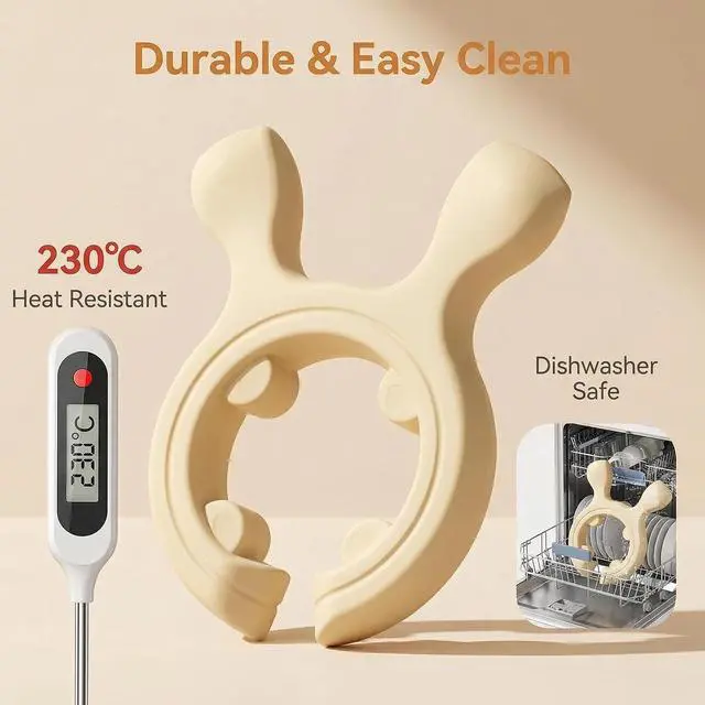 Alt view image 3 of 6 - 6Pcs Silicone Pot Handle Spatula Rack, Pot Lid Holder, Spoon Holder - Non-Slip Heat Resistant Utensil Rest for Stove, Counter, or Pot Edge While Cooking